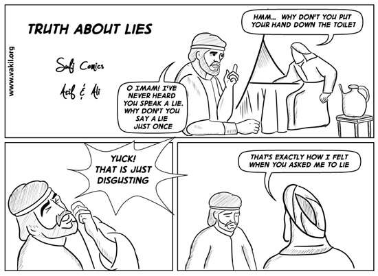 Sufi Comics Truth about lies Sufi Comics Truth about lies