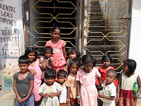 This is not some stock image. It's a picture that I clicked at Rajendranagar Slum of kids waiting outside an Aanganwadi (a Government Play Home) waiting for it to open.